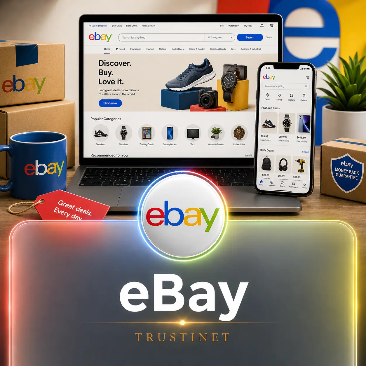 اکانت eBay آماده فروش با تحویل سریع
