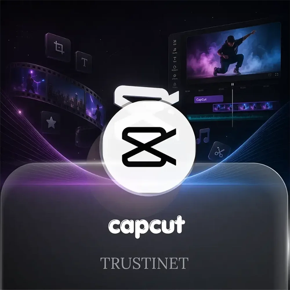 خرید اکانت CapCut Pro از تراستی نت